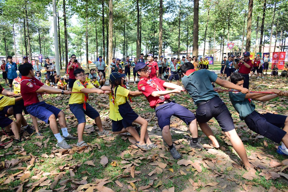 Children collaborating at a learning table